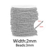 Stainless Steel Hiphop Style Totem Pattern Bead Chain Jewelry Making Supplies For Anklet Necklace Bracelet With Electroplating