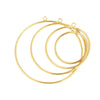 Stainless Steel Hirback Pattern Circle Pendant And Earrings Diy Jewelry Accessories Handmade With Welding And Electroplating