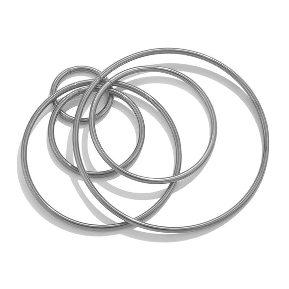 Stainless Steel Hirback Pattern Circle Pendant And Earrings Diy Jewelry Accessories Handmade With Welding And Electroplating