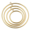 Stainless Steel Hirback Pattern Circle Pendant And Earrings Diy Jewelry Accessories Handmade With Welding And Electroplating