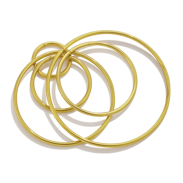 Stainless Steel Hirback Pattern Circle Pendant And Earrings Diy Jewelry Accessories Handmade With Welding And Electroplating