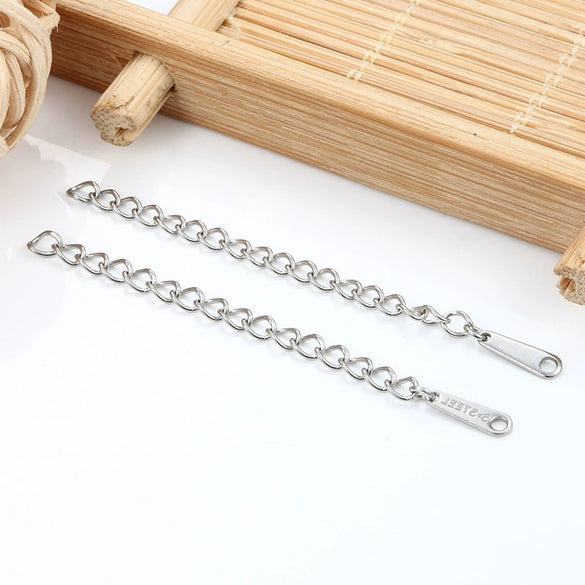 Stainless Steel Hirback Pattern Electroplating Fashion Geometric Tail Chain Extension Chain Jewelry Accessories