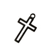 Stainless Steel Hollow Cross Pendant Hip Hop Necklace Women Jewelry Accessories Fine Polishing