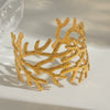 Stainless Steel Hollow Exaggerated Geometric Electroplated Bracelet