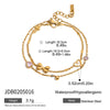 Stainless Steel Hollow Geometric Style Electroplated Women's Hand Jewelry Bracelet