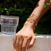Stainless Steel Hollow Geometric Style Electroplated Women's Hand Jewelry Bracelet