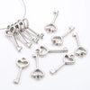 Stainless Steel Hollow Heart Key Pendant Jewelry Accessories Electroplated