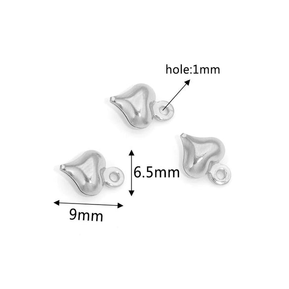 Stainless Steel Hollow Heart Pendant Jewelry Accessories Electroplating Wholesale