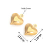 Stainless Steel Hollow Heart Pendant Jewelry Accessories Electroplating Wholesale