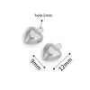 Stainless Steel Hollow Heart Pendant Jewelry Accessories Electroplating Wholesale