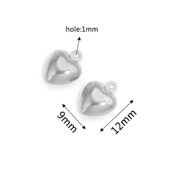Stainless Steel Hollow Heart Pendant Jewelry Accessories Electroplating Wholesale