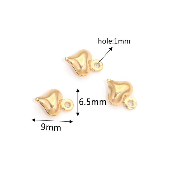 Stainless Steel Hollow Heart Pendant Jewelry Accessories Electroplating Wholesale