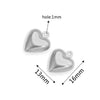 Stainless Steel Hollow Heart Pendant Jewelry Accessories Electroplating Wholesale