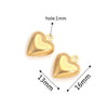 Stainless Steel Hollow Heart Pendant Jewelry Accessories Electroplating Wholesale