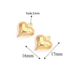 Stainless Steel Hollow Heart Pendant Jewelry Accessories Electroplating Wholesale