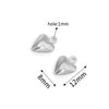 Stainless Steel Hollow Heart Pendant Jewelry Accessories Electroplating Wholesale