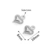 Stainless Steel Hollow Heart Pendant Jewelry Accessories Electroplating Wholesale