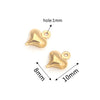 Stainless Steel Hollow Heart Pendant Jewelry Accessories Electroplating Wholesale
