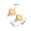 Stainless Steel Hollow Heart Pendant Jewelry Accessories Electroplating Wholesale