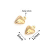 Stainless Steel Hollow Heart Pendant Jewelry Accessories Electroplating Wholesale