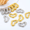Stainless Steel Hollow Heart Pendant Jewelry Accessories With Vacuum Electroplating