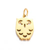 Stainless Steel Hollow Heart Skull Smiley Owl Symbol Polished Pendant Jewelry Accessories Electroplated