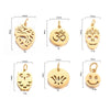 Stainless Steel Hollow Heart Skull Smiley Owl Symbol Polished Pendant Jewelry Accessories Electroplated