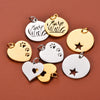 Stainless Steel Hollow Love Circle Pendant Jewelry Accessories With Polishing And Electroplating