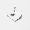 Stainless Steel Hollow Love Circle Pendant Jewelry Accessories With Polishing And Electroplating