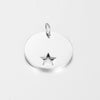 Stainless Steel Hollow Love Circle Pendant Jewelry Accessories With Polishing And Electroplating