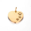 Stainless Steel Hollow Love Circle Pendant Jewelry Accessories With Polishing And Electroplating