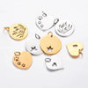 Stainless Steel Hollow Love Circle Pendant Jewelry Accessories With Polishing And Electroplating