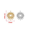 Stainless Steel Hollow Love Pendant Jewelry Accessories With Sunflower Design Round Shape Electroplated
