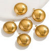Stainless Steel Hollow Peach Heart Pendant Jewelry Accessories With Electroplating Process For Diy Bracelet And Necklace