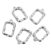 Stainless Steel Hollow Square Jewelry Accessories Sweater Chain Necklace Pendant Earrings With Electroplating