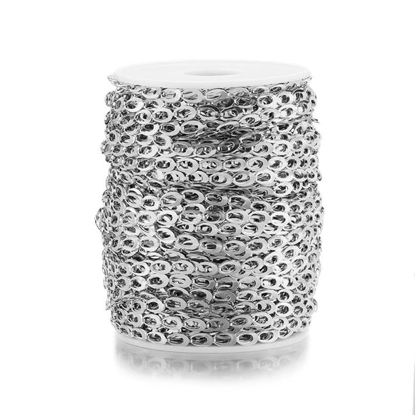 Stainless Steel Hollow Water Drop Double Layer Stamped Handmade Chain Clothing Accessories With Vacuum Plating And Electroplating