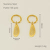 Stainless Steel Hollow Wings Butterfly Cross Earrings For Women With Geometric And Animal Patterns Electroplated