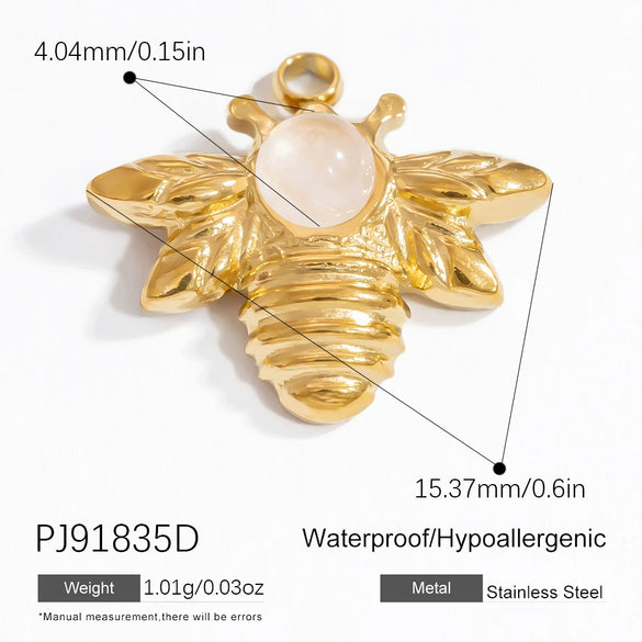 Stainless Steel Honeypot Pattern Handmade Jewelry Accessories Pendant Necklace Bracelet With Electroplating