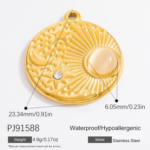 Stainless Steel Honeypot Pattern Handmade Jewelry Accessories Pendant Necklace Bracelet With Electroplating