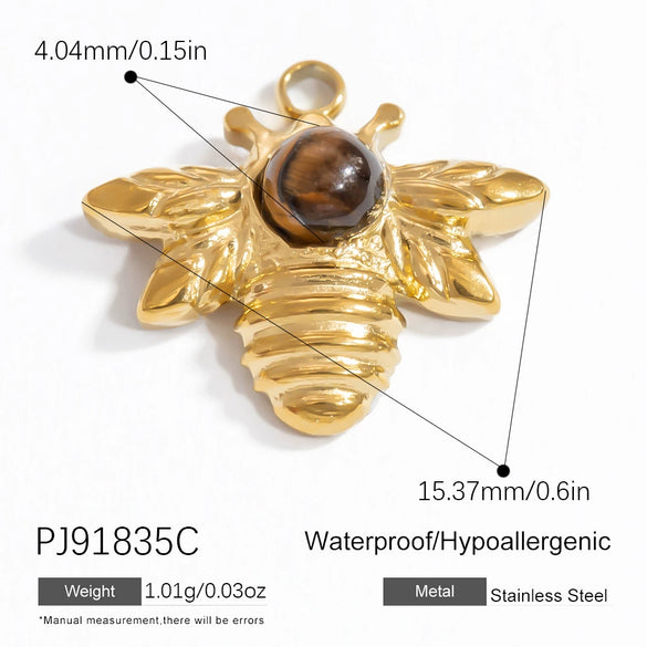 Stainless Steel Honeypot Pattern Handmade Jewelry Accessories Pendant Necklace Bracelet With Electroplating