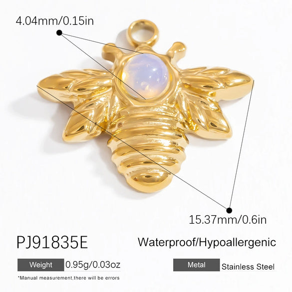 Stainless Steel Honeypot Pattern Handmade Jewelry Accessories Pendant Necklace Bracelet With Electroplating