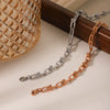 Stainless Steel Horseshoe Buckle Bracelet Geometric Electroplating Women's Light Luxury Jewelry