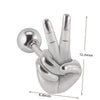 Stainless Steel Human Body Ball Leaf Earrings Electroplated