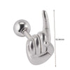 Stainless Steel Human Body Ball Leaf Earrings Electroplated
