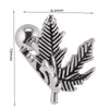 Stainless Steel Human Body Ball Leaf Earrings Electroplated