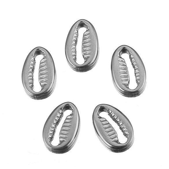 Stainless Steel Hydraulic Metal Shell Beads Handmade Necklace Jewelry Accessories Materials Electroplated