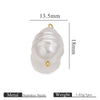 Stainless Steel Imitation Pearl Beaded Jewelry Accessories Curved Needle Pendant Earrings Bracelet Handmade With Electroplating
