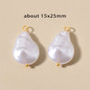 Stainless Steel Imitation Pearl Irregular Baroque Perforated Pendant Bracelet Necklace Accessories With Electroplating