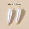Stainless Steel Imitation Pearl Irregular Baroque Perforated Pendant Bracelet Necklace Accessories With Electroplating