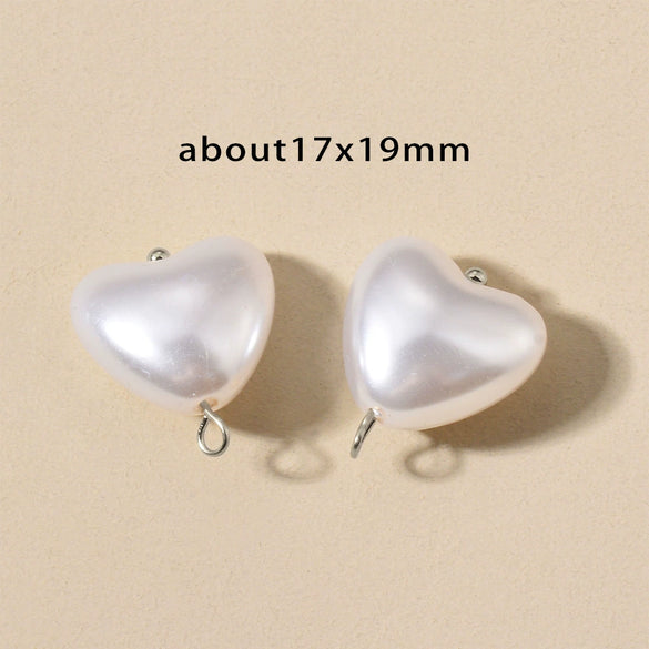 Stainless Steel Imitation Pearl Irregular Baroque Perforated Pendant Bracelet Necklace Accessories With Electroplating